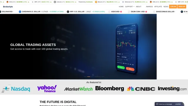 Captured rendering of brokerlyte.online