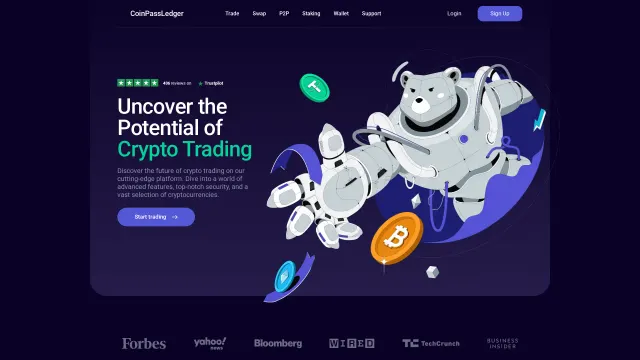 Captured rendering of coinpassledger.org