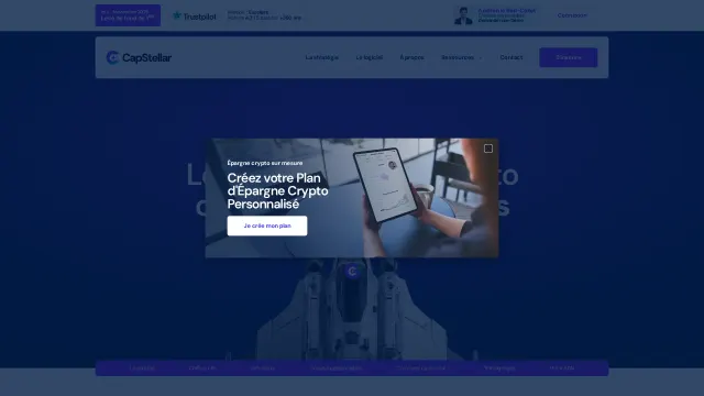 Captured rendering of capstellar.fr
